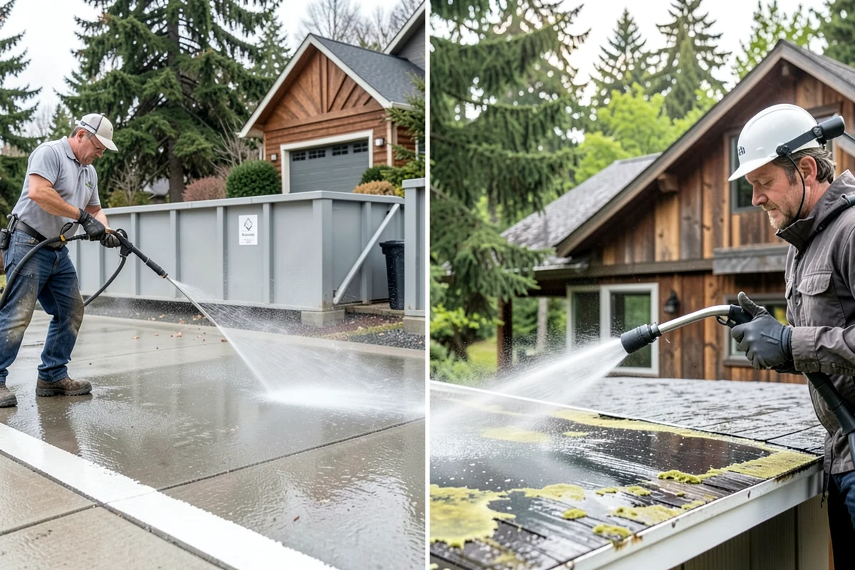 Parking Garage Cleaning in Everett, Snohomish County, WA - Close and stage one level at a time