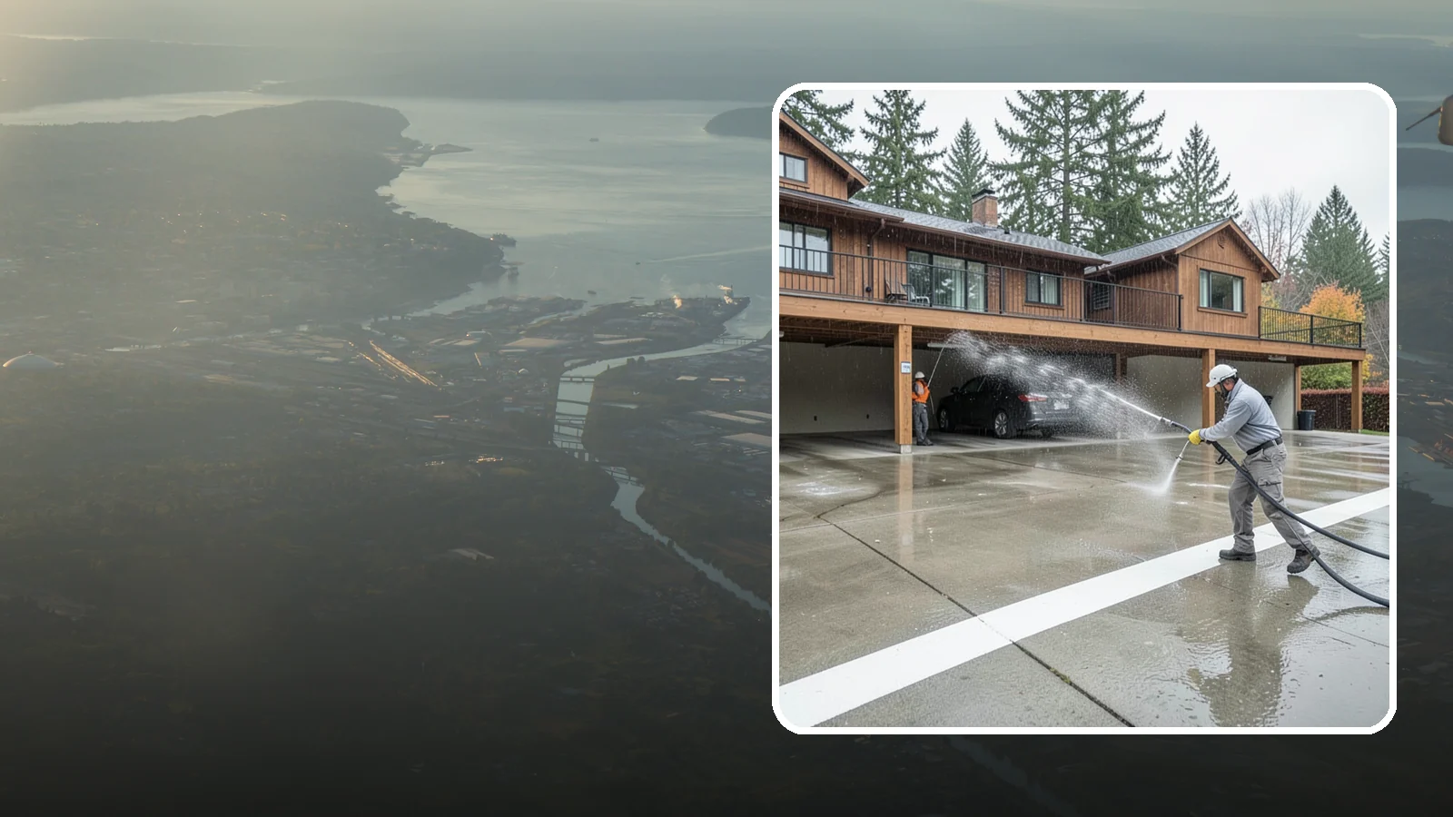 Parking Garage Cleaning in Fife, Pierce County, WA - We wash parking garage decks and stairwells in Washington to clear oil, salt, and grime from every level.