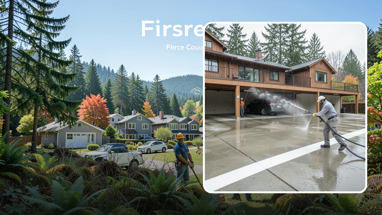 Parking Garage Cleaning in Fircrest, Pierce County, WA - We wash parking garage decks and stairwells in Washington to clear oil, salt, and grime from every level.
