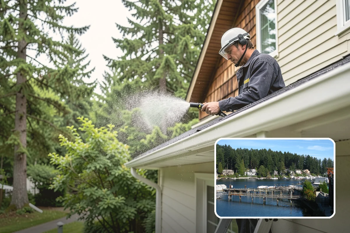 Parking Garage Cleaning in Gig Harbor, Pierce County, WA - Removes corrosive salt and oil from decks