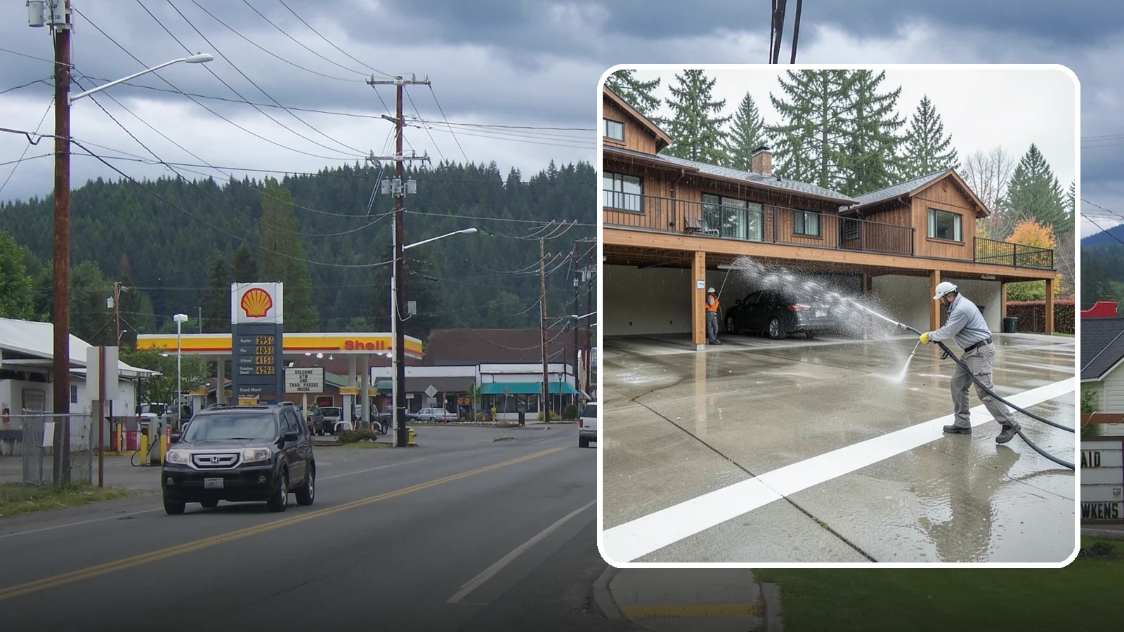 Parking Garage Cleaning in Granite Falls, Snohomish County, WA - We wash parking garage decks and stairwells in Washington to clear oil, salt, and grime from every level.