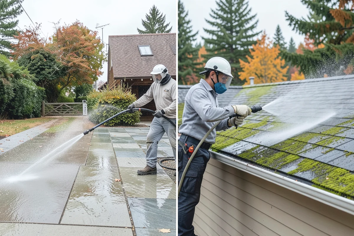 Parking Garage Cleaning in Granite Falls, Snohomish County, WA - Close and stage one level at a time