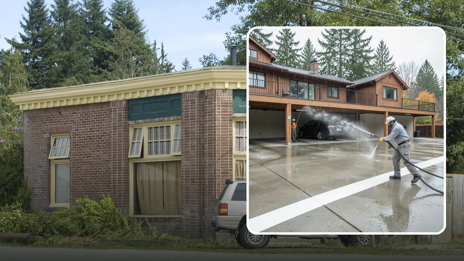 Parking Garage Cleaning in Hamilton, Skagit County, WA - We wash parking garage decks and stairwells in Washington to clear oil, salt, and grime from every level.