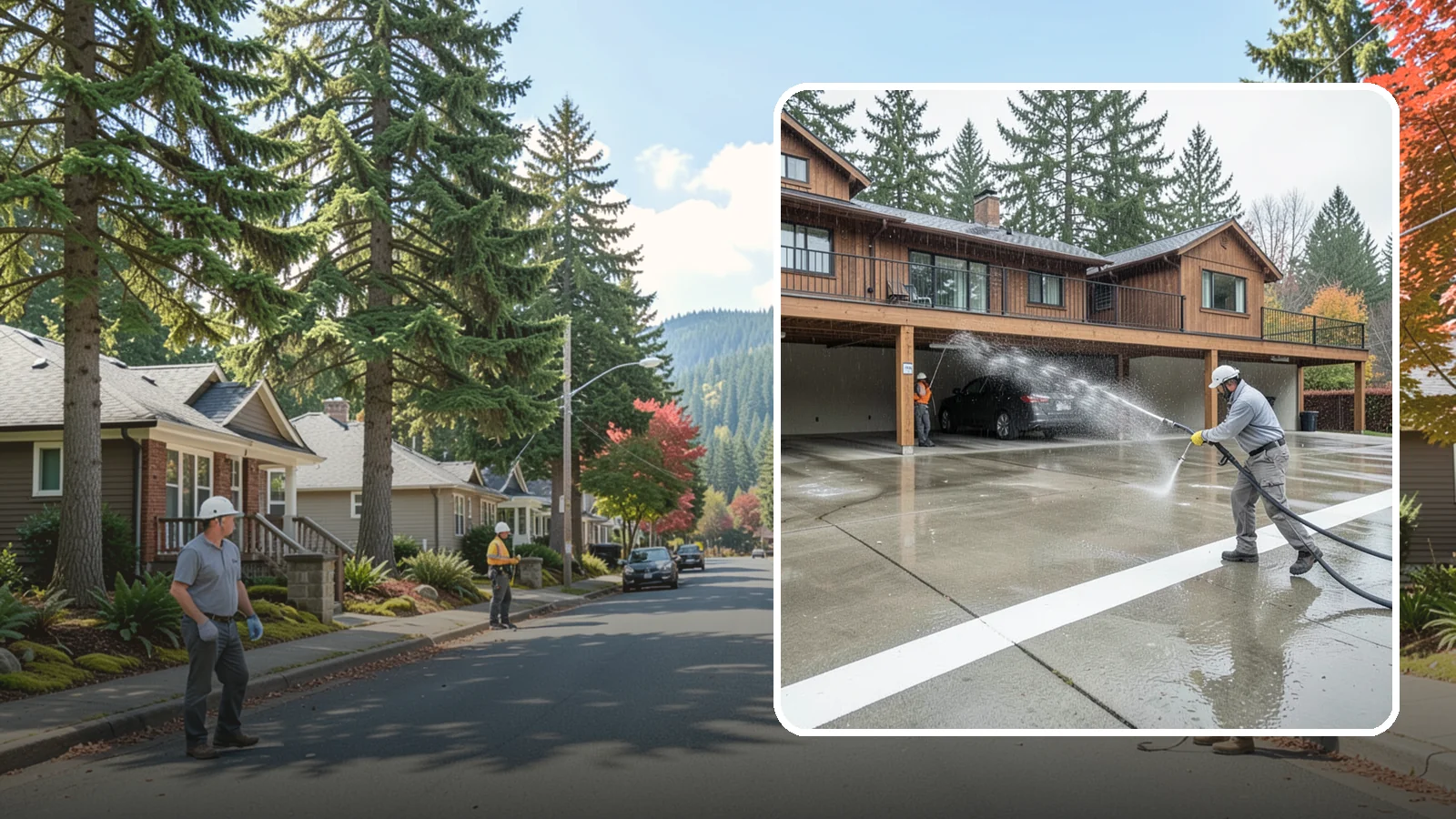 Parking Garage Cleaning in Hunts Point, King County, WA - We wash parking garage decks and stairwells in Washington to clear oil, salt, and grime from every level.