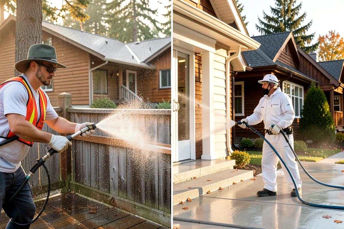 Parking Garage Cleaning in Kenmore, King County, WA - Close and stage one level at a time