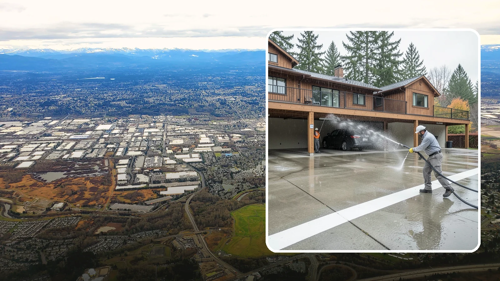 Parking Garage Cleaning in Kent, King County, WA - We wash parking garage decks and stairwells in Washington to clear oil, salt, and grime from every level.