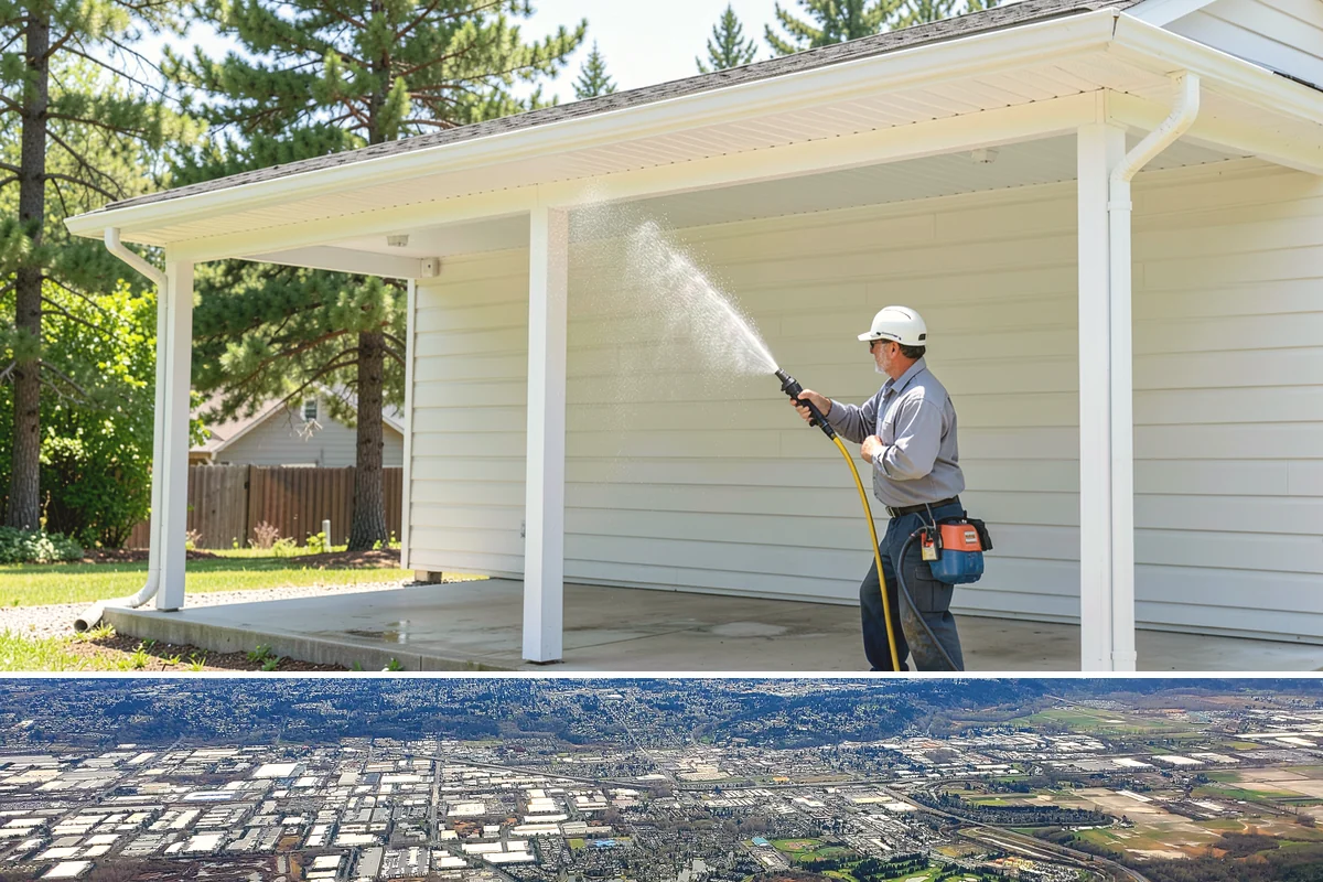 Parking Garage Cleaning in Kent, King County, WA - Garages benefit most from a thorough wash in early spring to flush out winter road salt and accumulated grime.