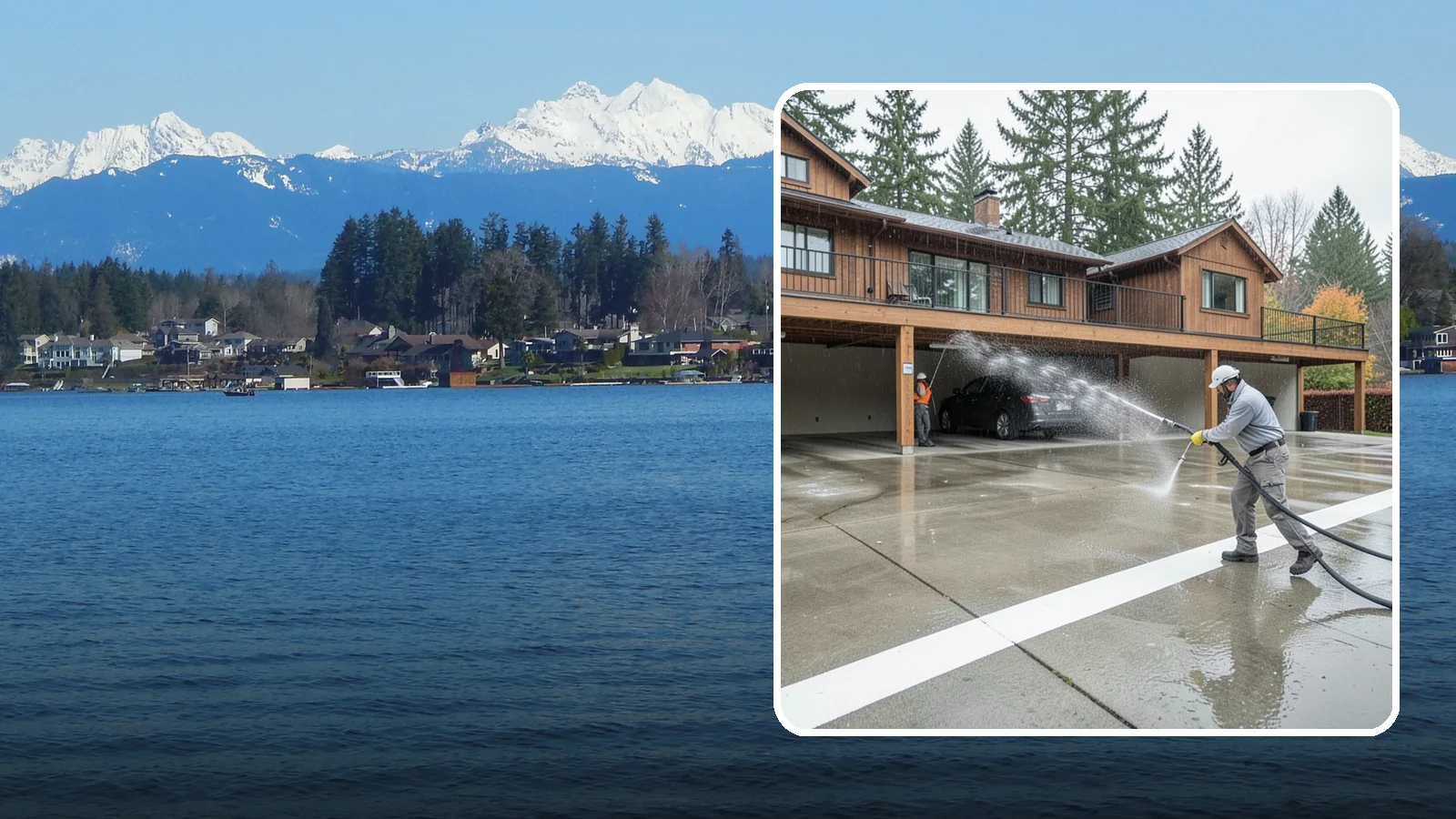 Parking Garage Cleaning in Lake Stevens, Snohomish County, WA - We wash parking garage decks and stairwells in Washington to clear oil, salt, and grime from every level.