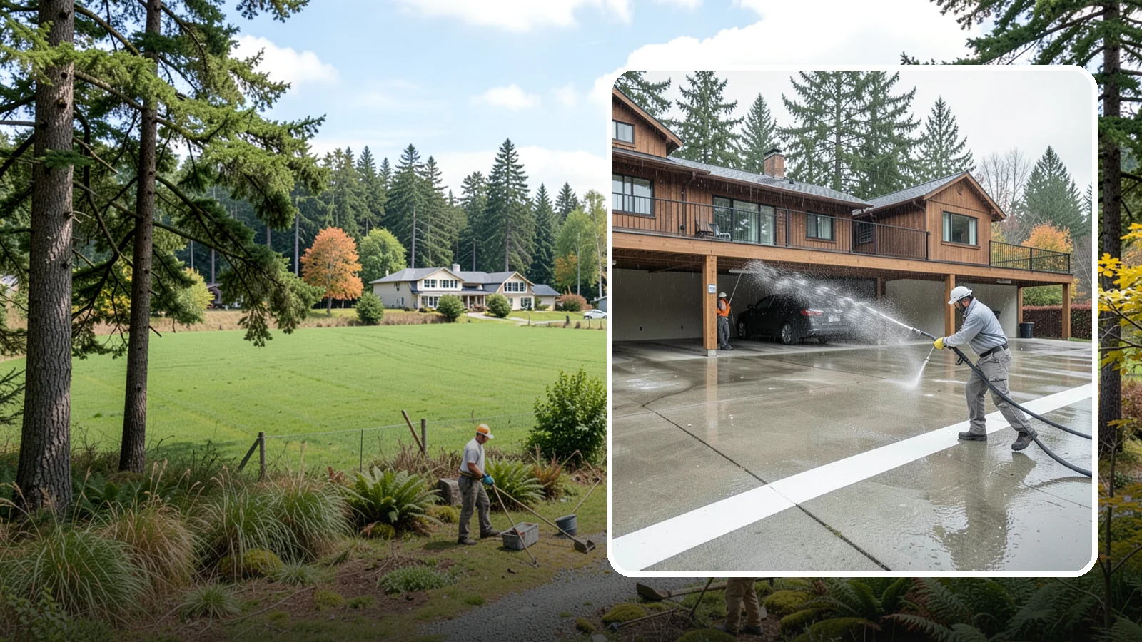 Parking Garage Cleaning in Lyman, Skagit County, WA - We wash parking garage decks and stairwells in Washington to clear oil, salt, and grime from every level.