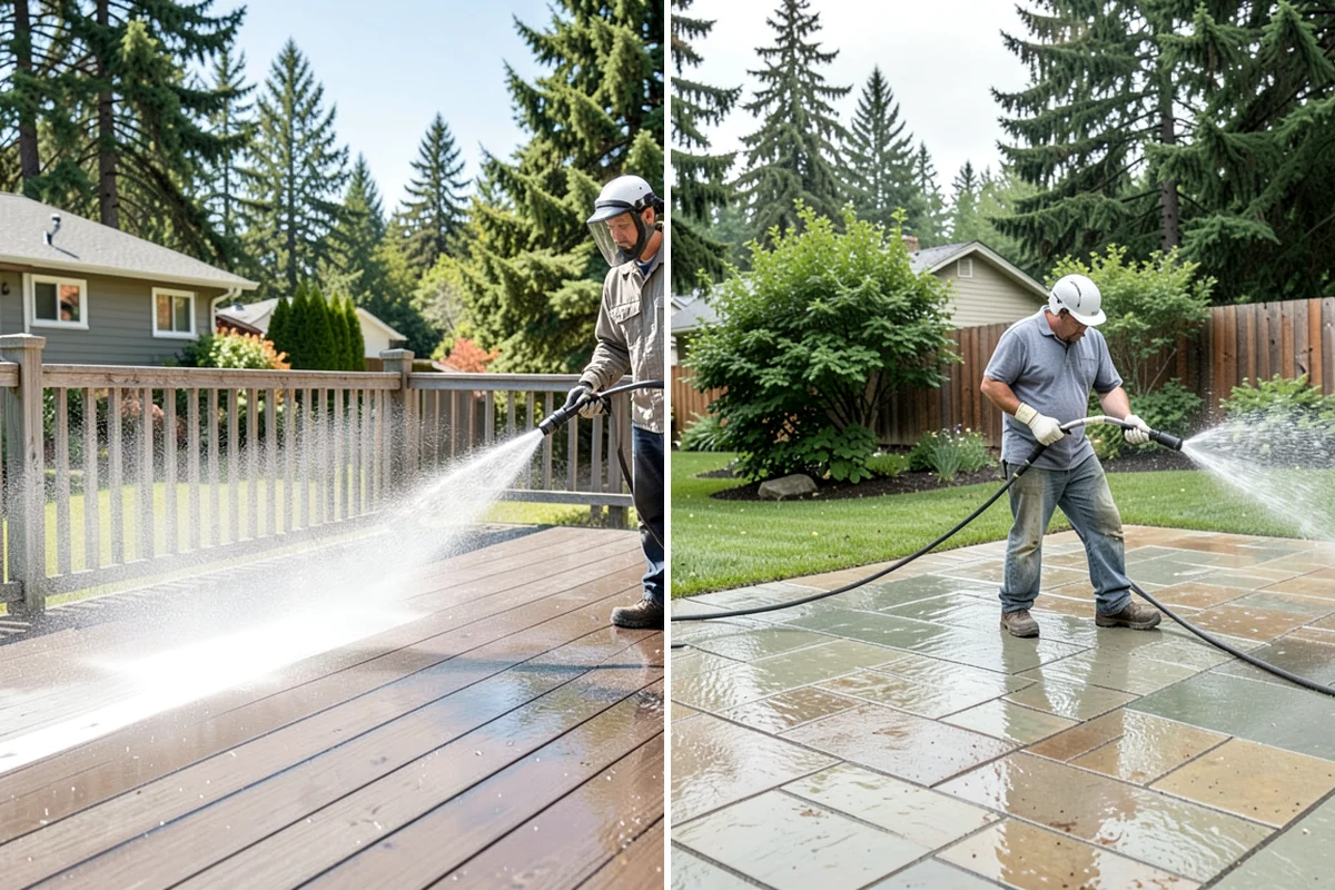 Parking Garage Cleaning in Lyman, Skagit County, WA - Close and stage one level at a time