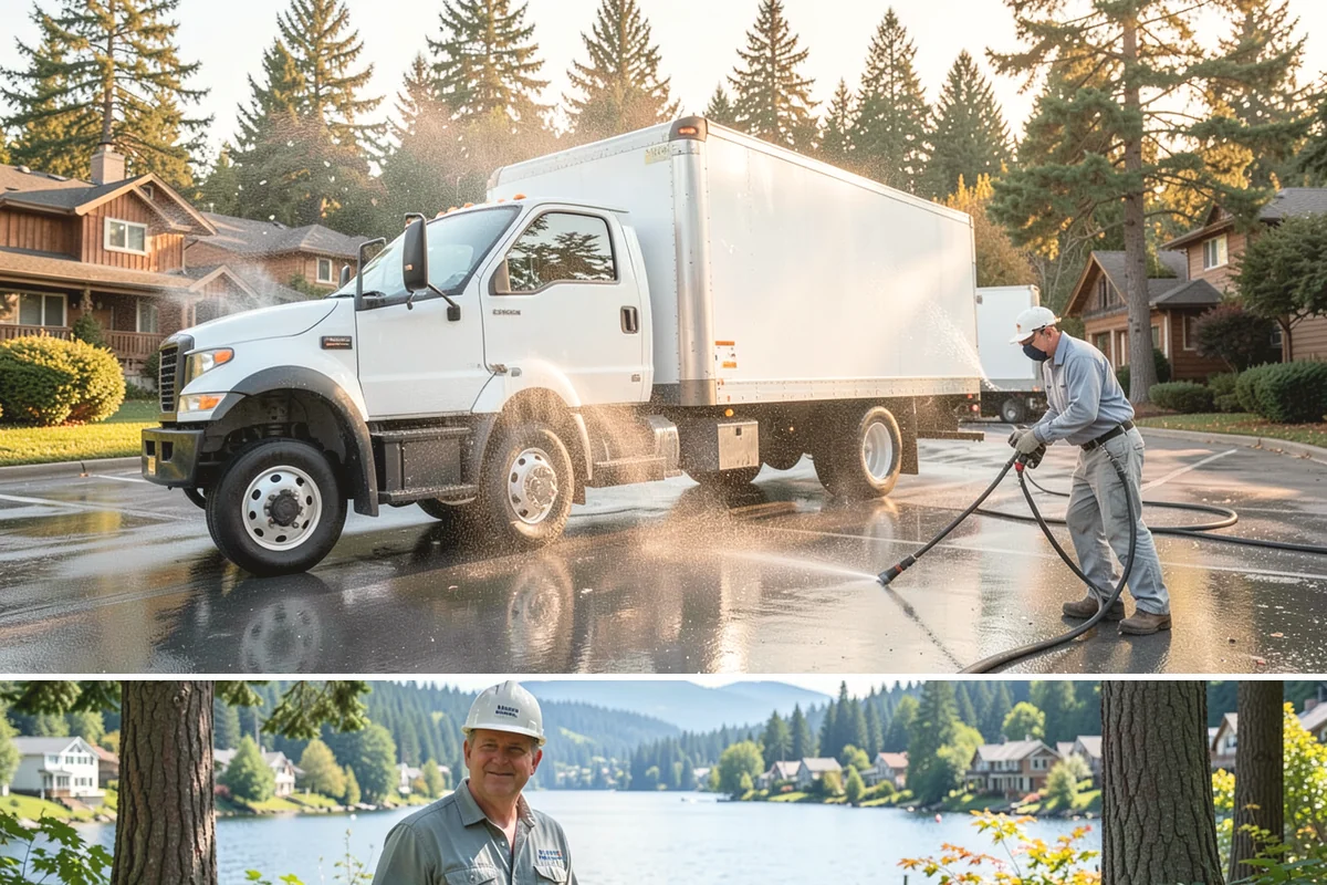 Parking Garage Cleaning in Milton, King County, WA - Garages benefit most from a thorough wash in early spring to flush out winter road salt and accumulated grime.