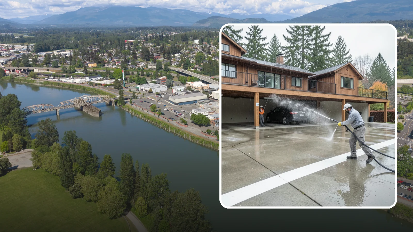 Parking Garage Cleaning in Mount Vernon, Skagit County, WA - We wash parking garage decks and stairwells in Washington to clear oil, salt, and grime from every level.