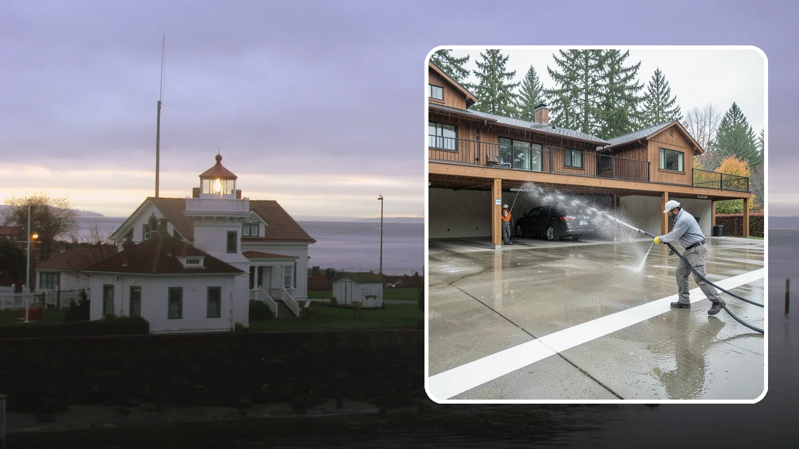 Parking Garage Cleaning in Mukilteo, Snohomish County, WA - We wash parking garage decks and stairwells in Washington to clear oil, salt, and grime from every level.