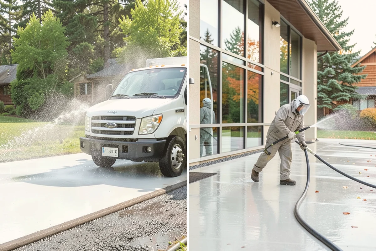 Parking Garage Cleaning in Newcastle, King County, WA - Close and stage one level at a time