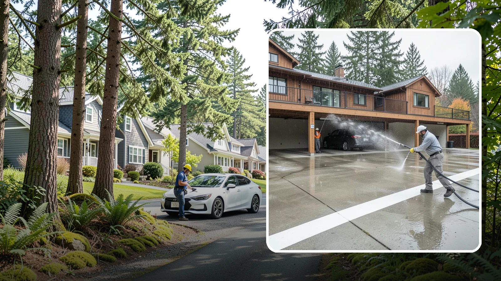 Parking Garage Cleaning in Normandy Park, King County, WA - We wash parking garage decks and stairwells in Washington to clear oil, salt, and grime from every level.