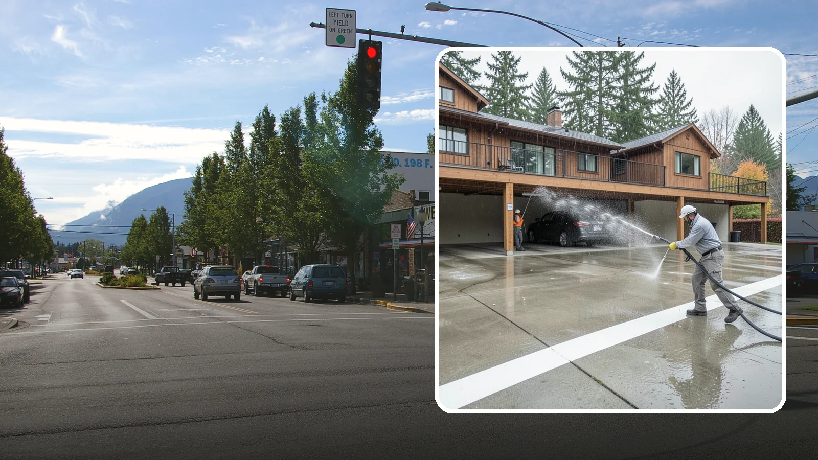 Parking Garage Cleaning in North Bend, King County, WA - We wash parking garage decks and stairwells in Washington to clear oil, salt, and grime from every level.