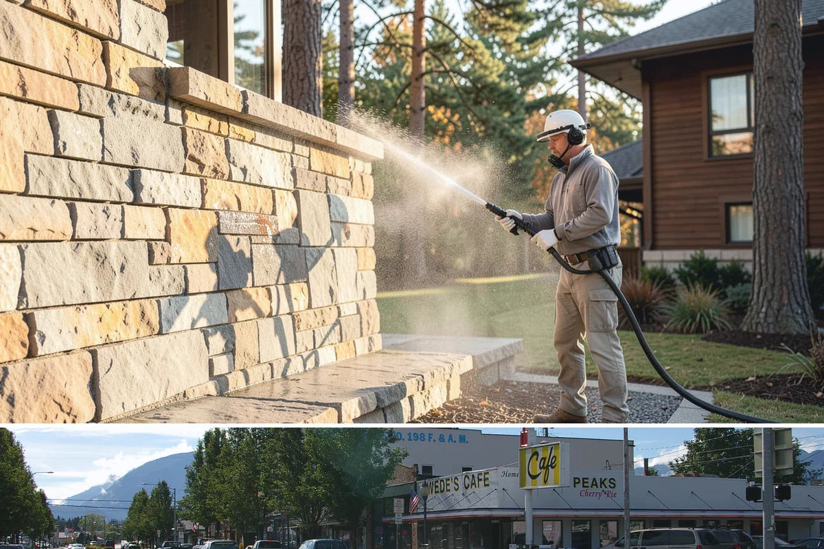 Parking Garage Cleaning in North Bend, King County, WA - Garages benefit most from a thorough wash in early spring to flush out winter road salt and accumulated grime.