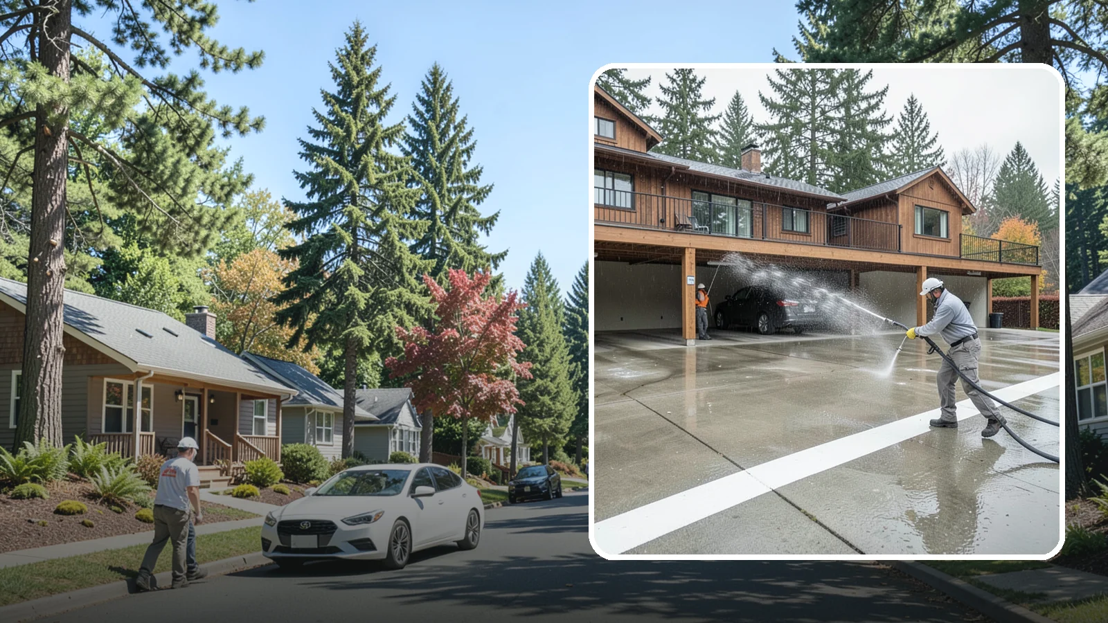Parking Garage Cleaning in Orting, Pierce County, WA - We wash parking garage decks and stairwells in Washington to clear oil, salt, and grime from every level.