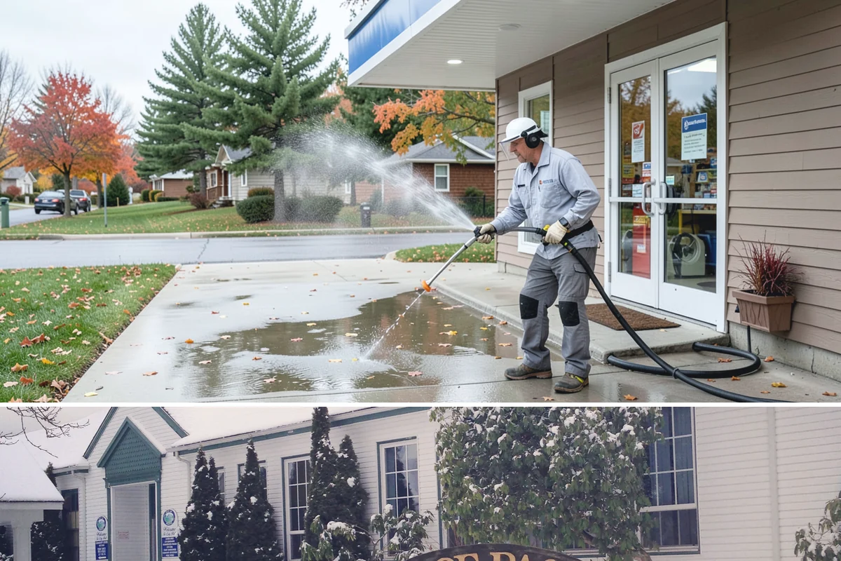 Parking Garage Cleaning in Pacific, King County, WA - Garages benefit most from a thorough wash in early spring to flush out winter road salt and accumulated grime.