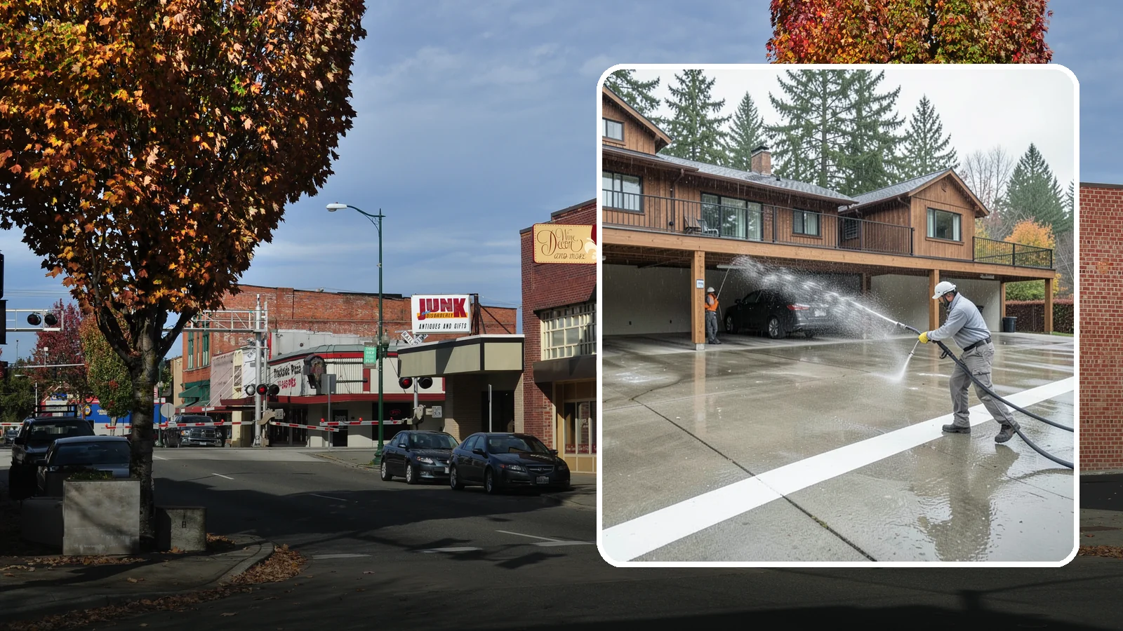 Parking Garage Cleaning in Puyallup, Pierce County, WA - We wash parking garage decks and stairwells in Washington to clear oil, salt, and grime from every level.