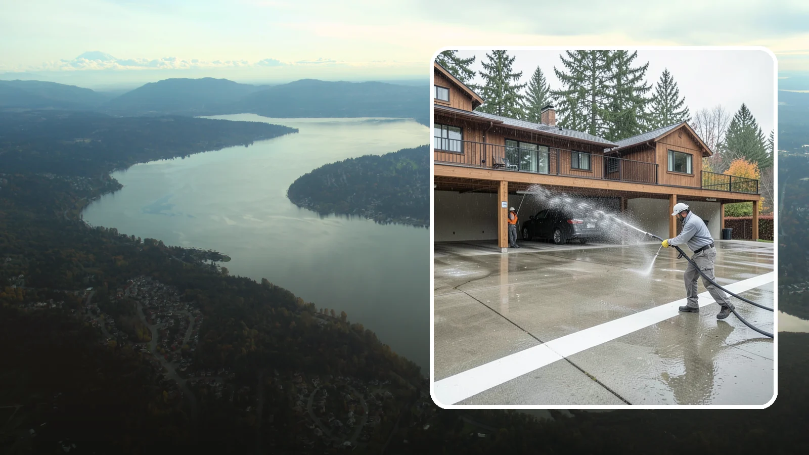 Parking Garage Cleaning in Sammamish, King County, WA - We wash parking garage decks and stairwells in Washington to clear oil, salt, and grime from every level.
