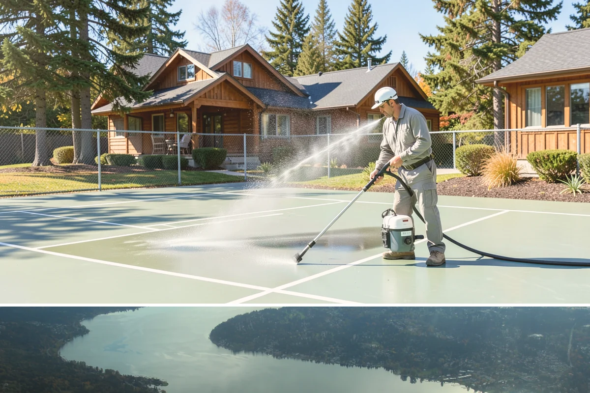 Parking Garage Cleaning in Sammamish, King County, WA - Garages benefit most from a thorough wash in early spring to flush out winter road salt and accumulated grime.