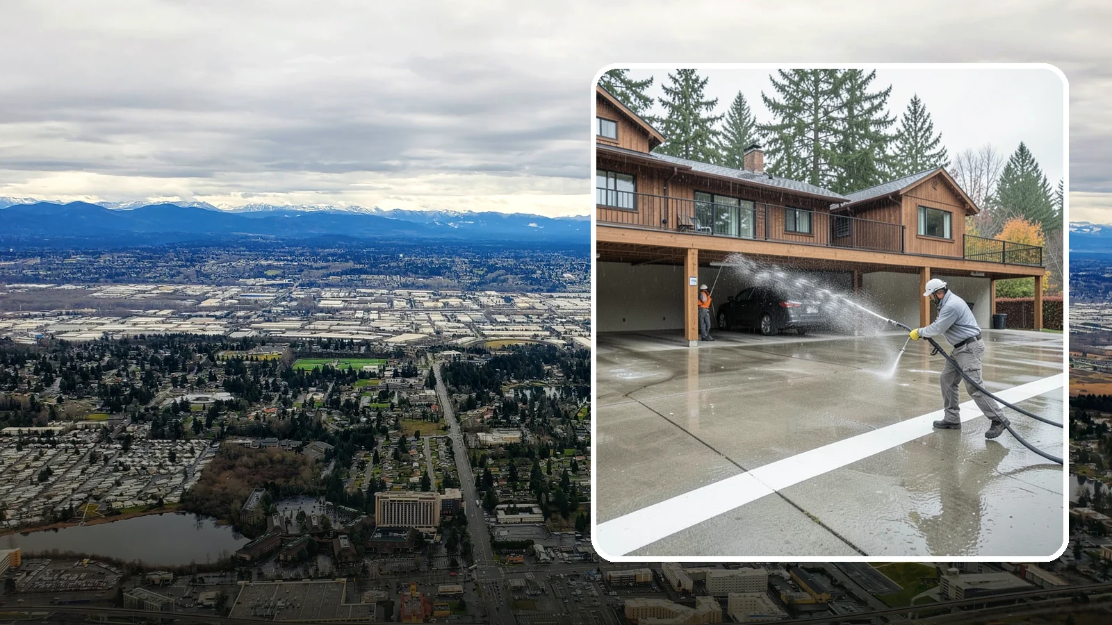 Parking Garage Cleaning in SeaTac, King County, WA - We wash parking garage decks and stairwells in Washington to clear oil, salt, and grime from every level.