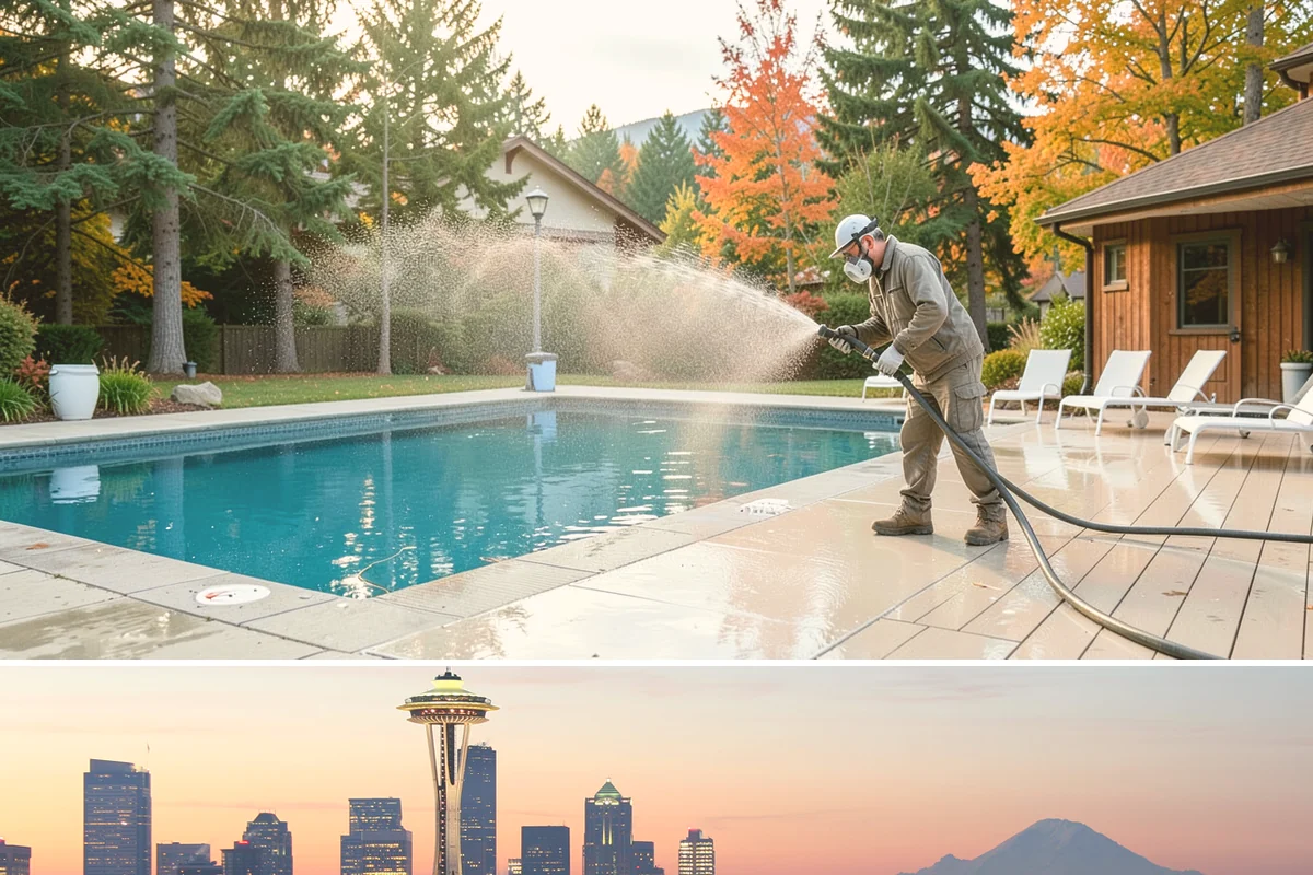 Parking Garage Cleaning in Seattle, King County, WA - Garages benefit most from a thorough wash in early spring to flush out winter road salt and accumulated grime.