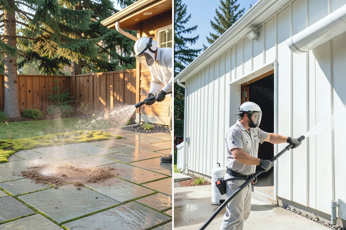 Parking Garage Cleaning in South Prairie, Pierce County, WA - Close and stage one level at a time