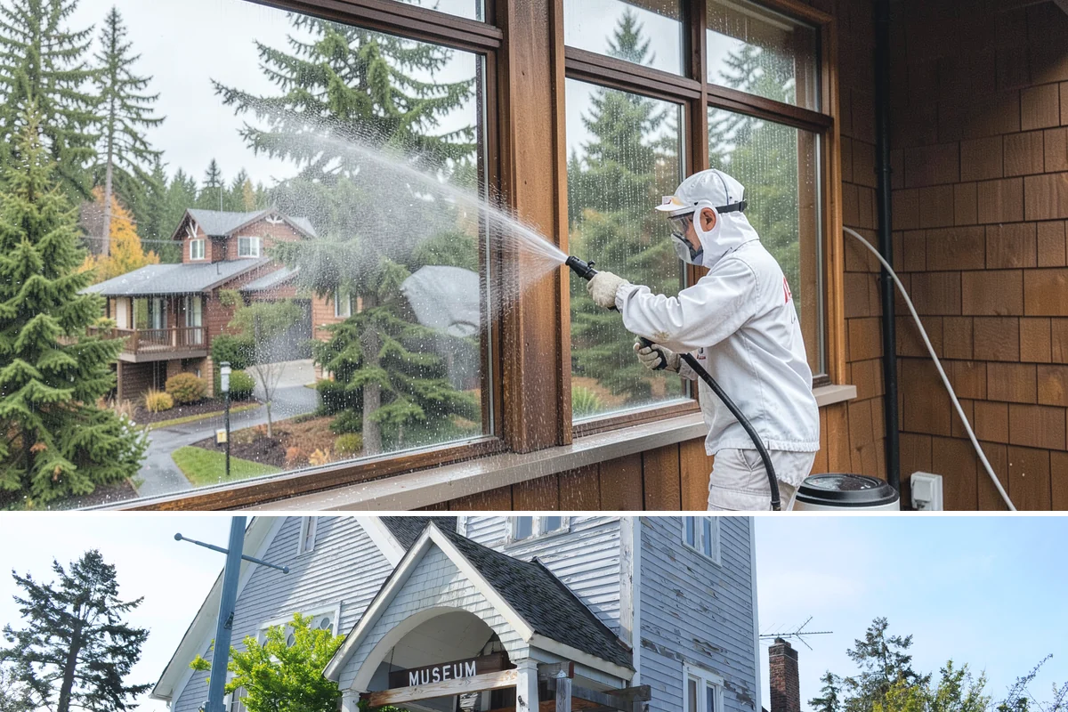 Parking Garage Cleaning in Steilacoom, Pierce County, WA - Garages benefit most from a thorough wash in early spring to flush out winter road salt and accumulated grime.