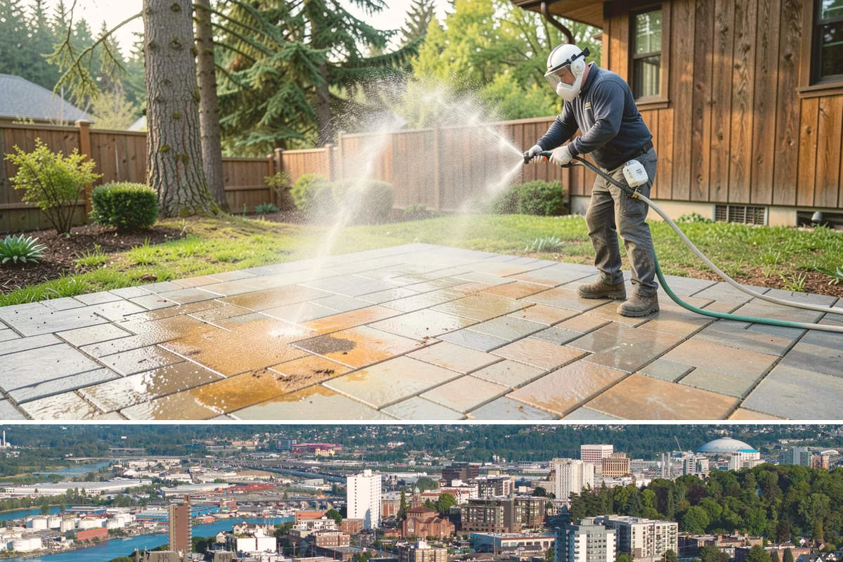 Parking Garage Cleaning in Tacoma, Pierce County, WA - Garages benefit most from a thorough wash in early spring to flush out winter road salt and accumulated grime.