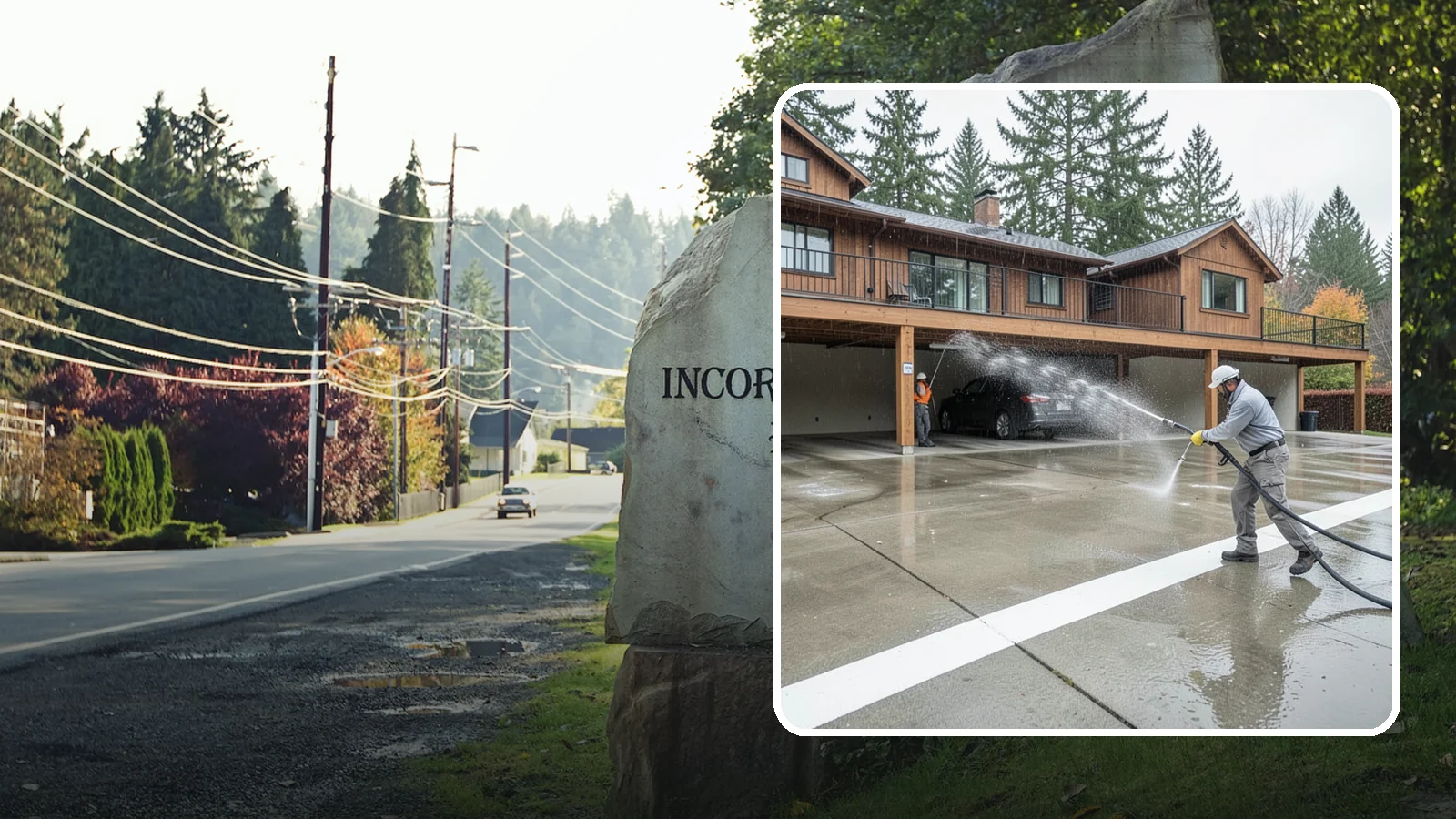 Parking Garage Cleaning in Wilkeson, Pierce County, WA - We wash parking garage decks and stairwells in Washington to clear oil, salt, and grime from every level.