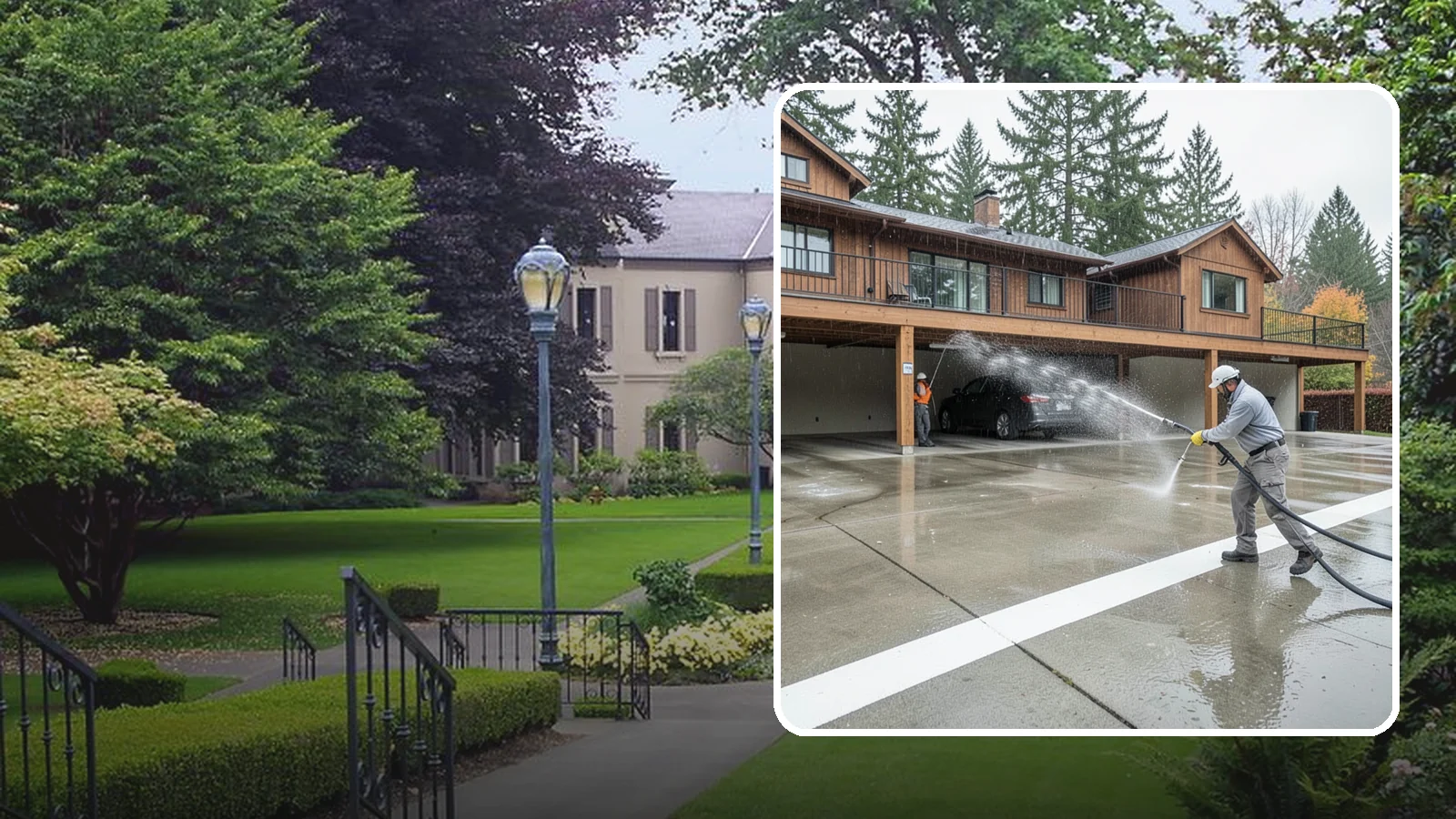 Parking Garage Cleaning in Woodinville, King County, WA - We wash parking garage decks and stairwells in Washington to clear oil, salt, and grime from every level.