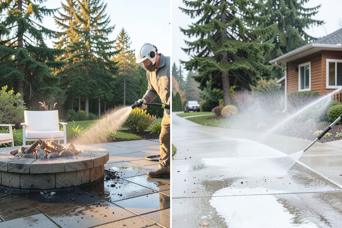 Parking Garage Cleaning in Woodinville, King County, WA - Close and stage one level at a time