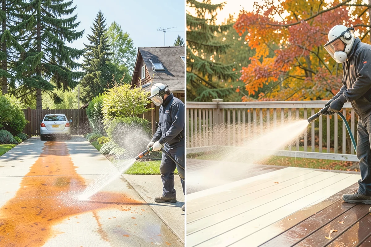 Parking Lot Cleaning in Algona, King County, WA - Blow and sweep the lot clear of loose debris