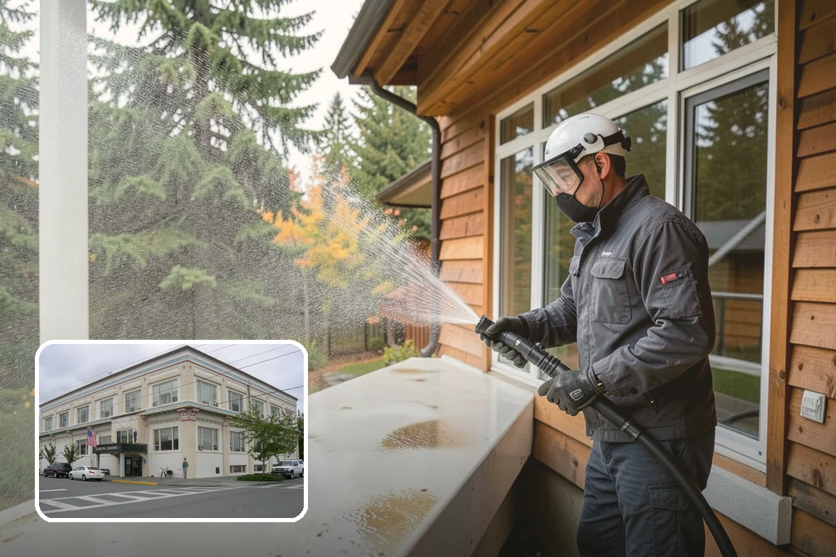Parking Lot Cleaning in Anacortes, Skagit County, WA - Restores a bright, professional first impression