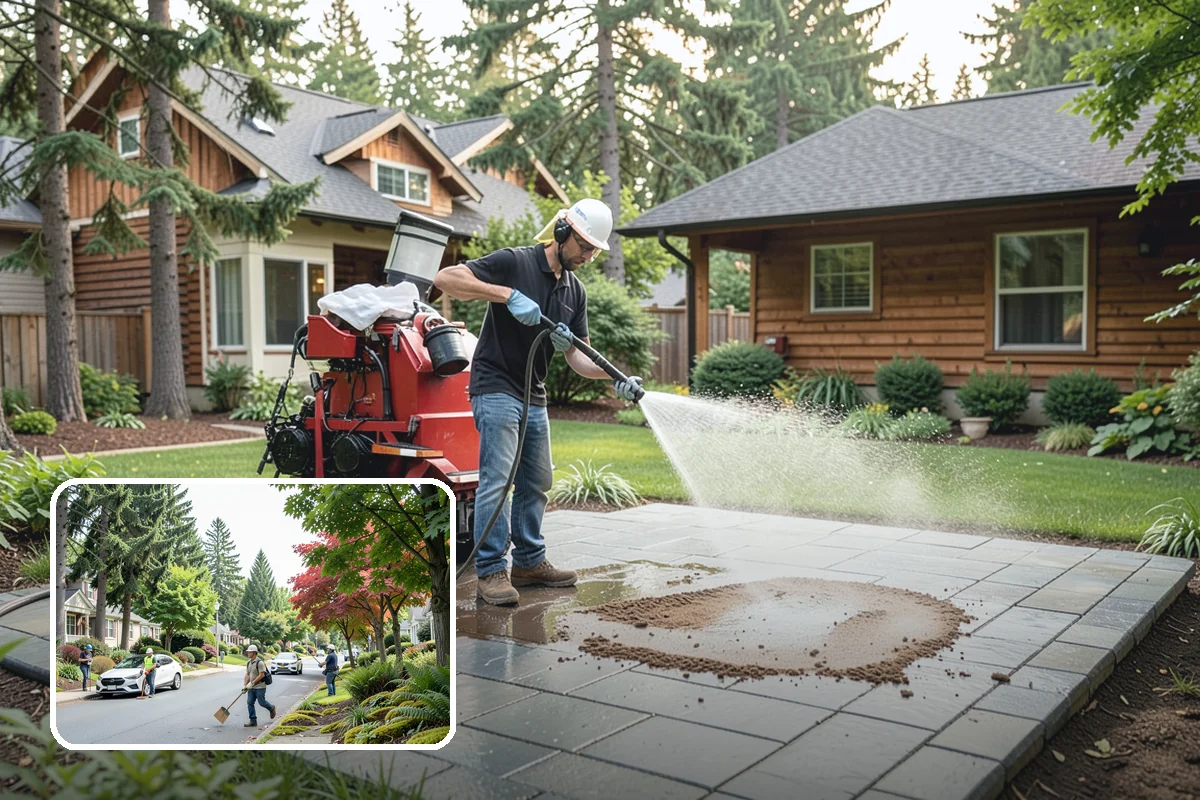 Parking Lot Cleaning in Beaux Arts Village, King County, WA - Restores a bright, professional first impression