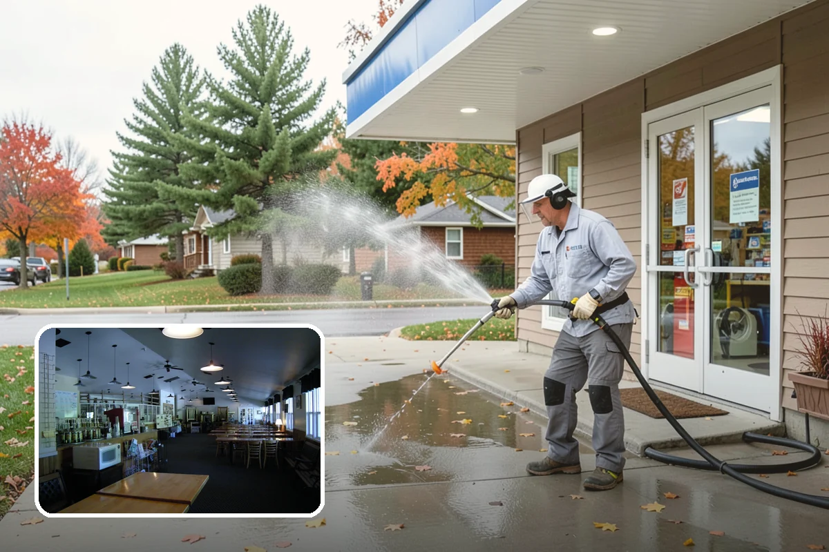 Parking Lot Cleaning in Black Diamond, King County, WA - Restores a bright, professional first impression