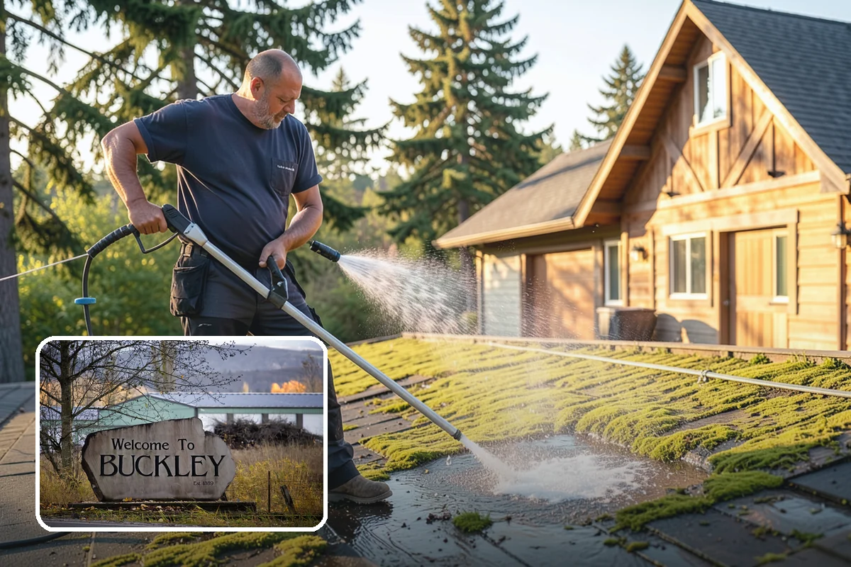 Parking Lot Cleaning in Buckley, Pierce County, WA - Restores a bright, professional first impression