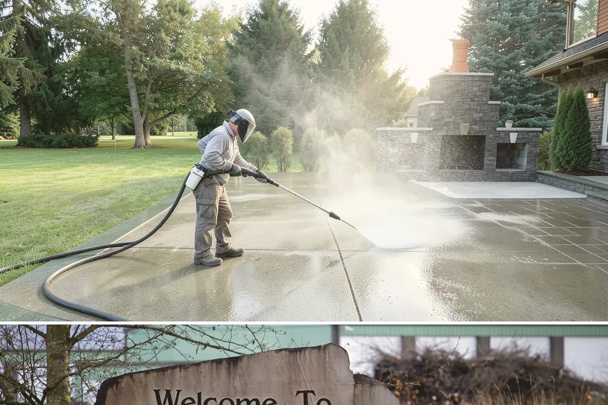 Parking Lot Cleaning in Buckley, Pierce County, WA - Full lot cleaning is ideal in late spring or summer when pavement dries fast, with high-traffic zones spot-cleaned as needed.