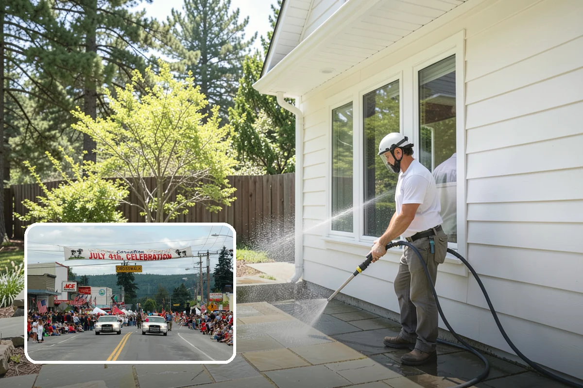 Parking Lot Cleaning in Carnation, King County, WA - Restores a bright, professional first impression