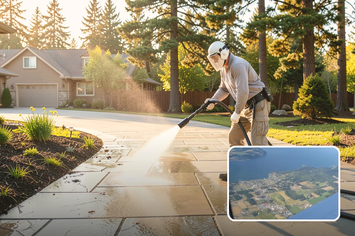Parking Lot Cleaning in Coupeville, Island County, WA - Restores a bright, professional first impression