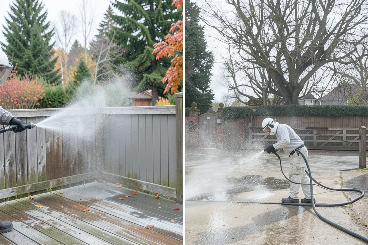 Parking Lot Cleaning in Darrington, Snohomish County, WA - Blow and sweep the lot clear of loose debris