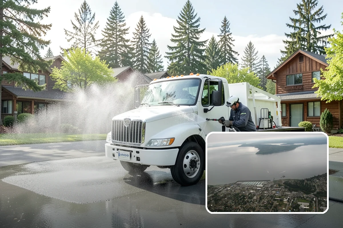 Parking Lot Cleaning in Des Moines, King County, WA - Restores a bright, professional first impression