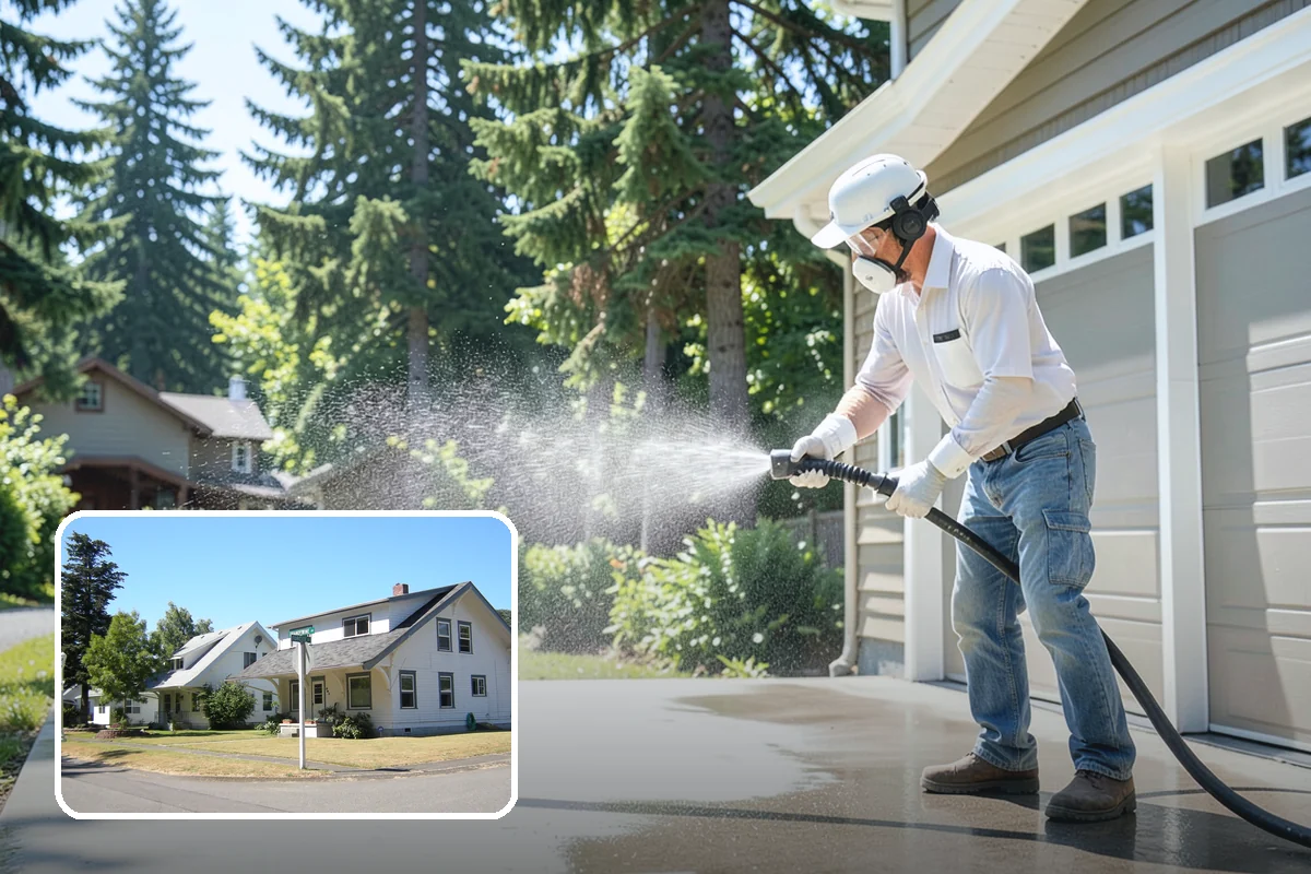 Parking Lot Cleaning in DuPont, Pierce County, WA - Restores a bright, professional first impression