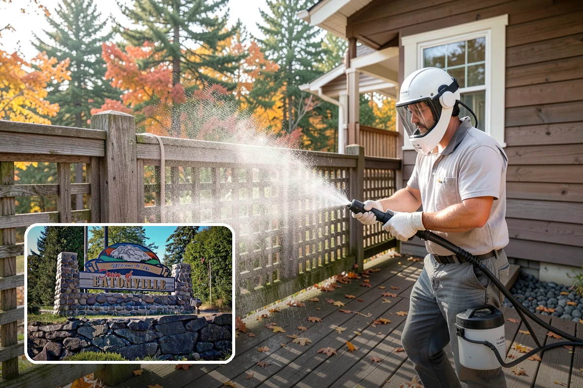 Parking Lot Cleaning in Eatonville, Pierce County, WA - Restores a bright, professional first impression