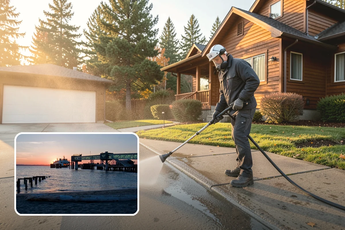 Parking Lot Cleaning in Edmonds, Snohomish County, WA - Restores a bright, professional first impression