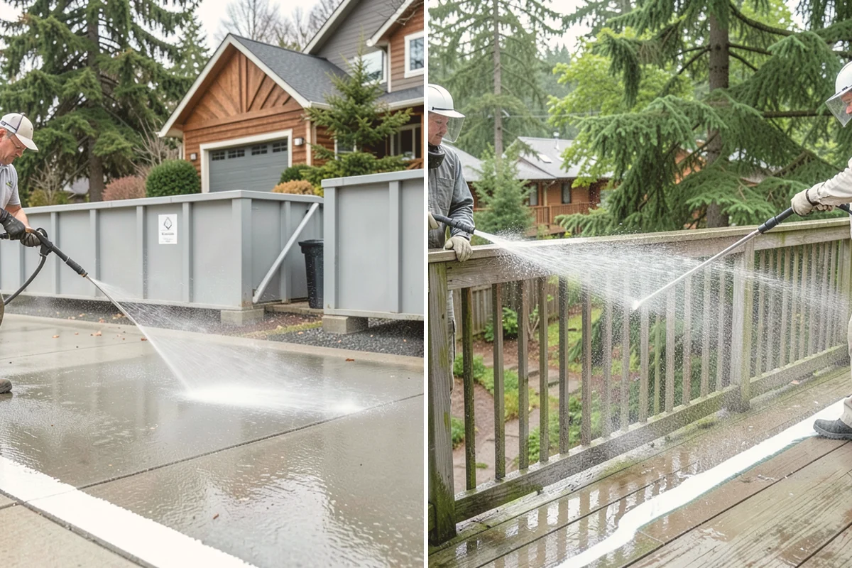 Parking Lot Cleaning in Edmonds, Snohomish County, WA - Blow and sweep the lot clear of loose debris