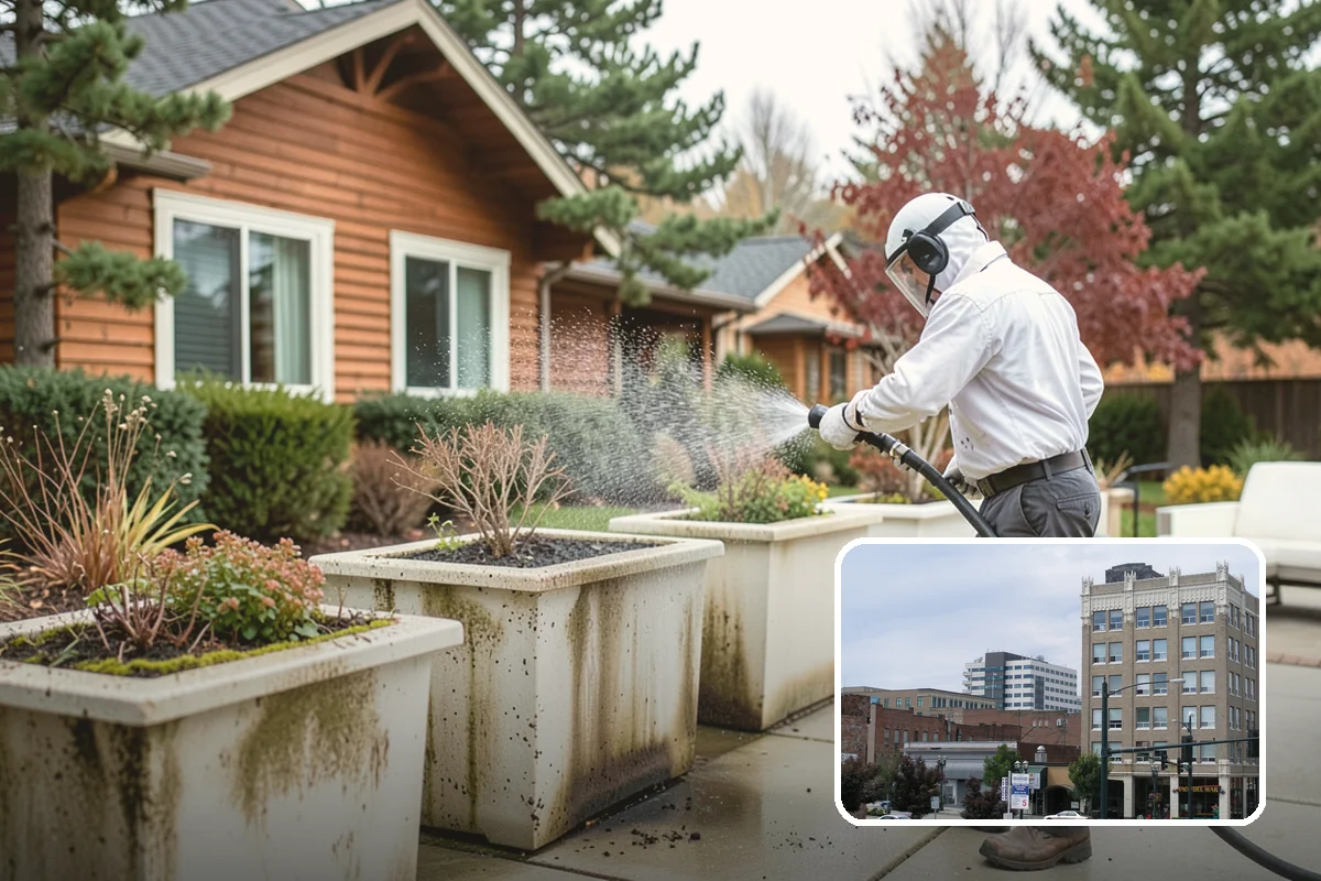 Parking Lot Cleaning in Everett, Snohomish County, WA - Restores a bright, professional first impression