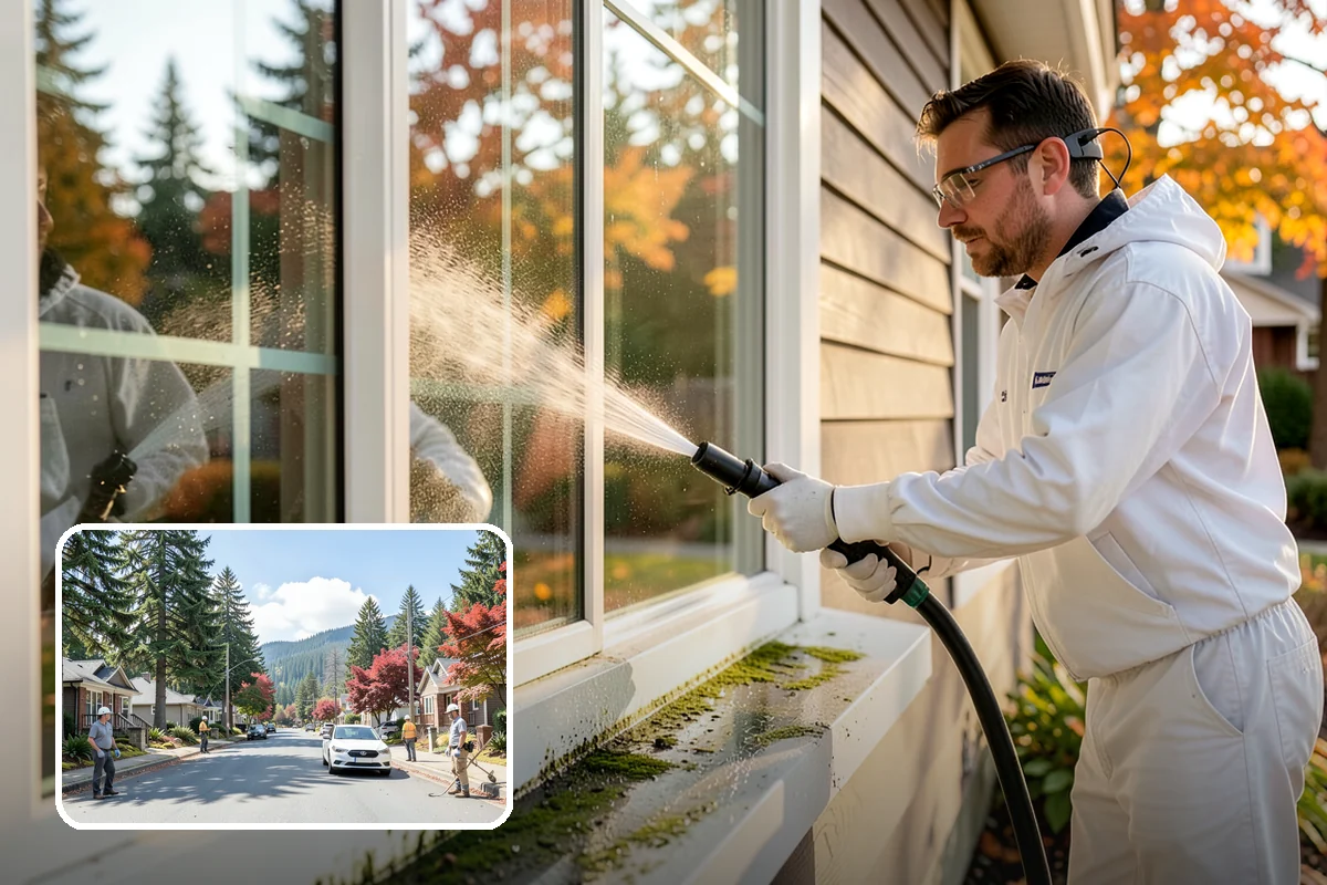 Parking Lot Cleaning in Hunts Point, King County, WA - Restores a bright, professional first impression